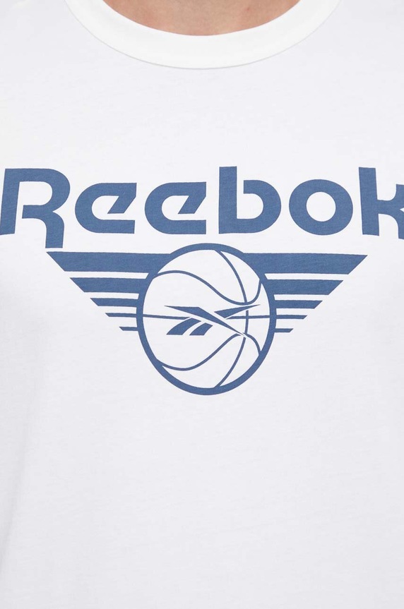 Reebok Classic pamut póló Basketball 100070719 bézs