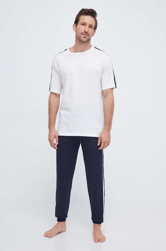 Bavlnené tričko Tommy Hilfiger UM0UM03005 béžová AW23
