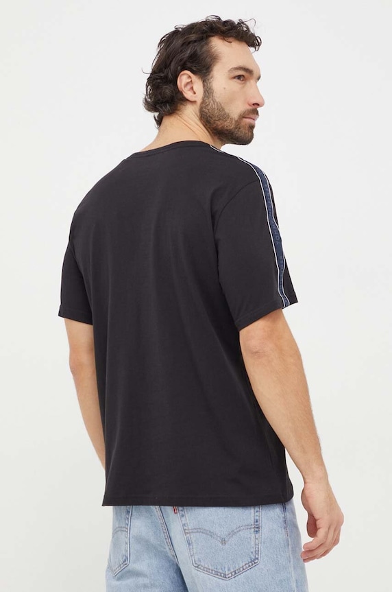 Bavlnené tričko Tommy Hilfiger UM0UM03005 čierna AW23