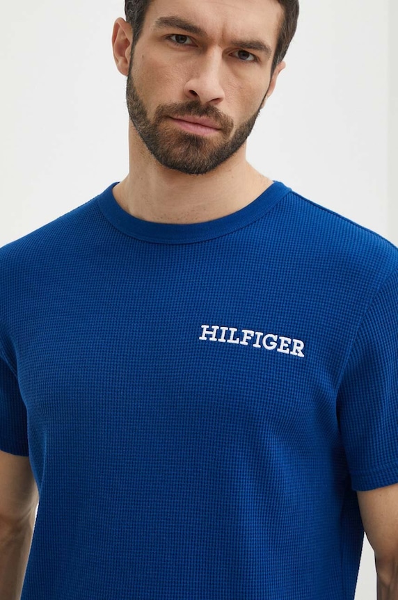 Памучна домашна тениска Tommy Hilfiger тъмносин UM0UM03116