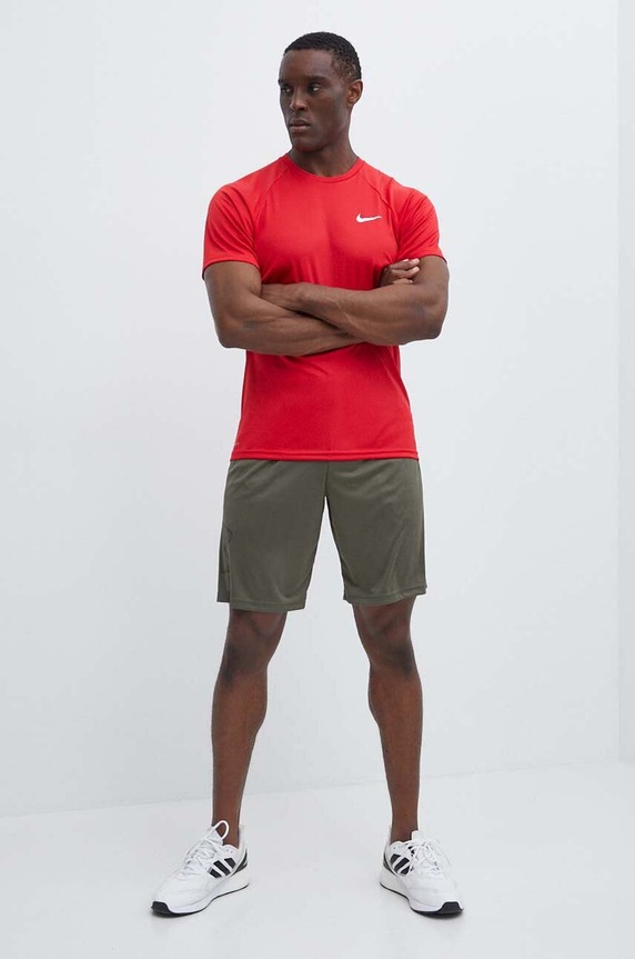 Nike edzős póló NESSA586 piros SS26