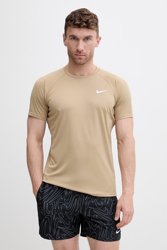 Nike t-shirt κολύμβησης ανδρικό πράσινο NESSA586