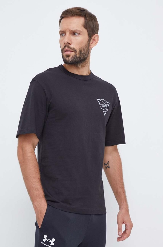 Oblečení Bavlněné tričko Reebok Classic Basketball 100068516 černá