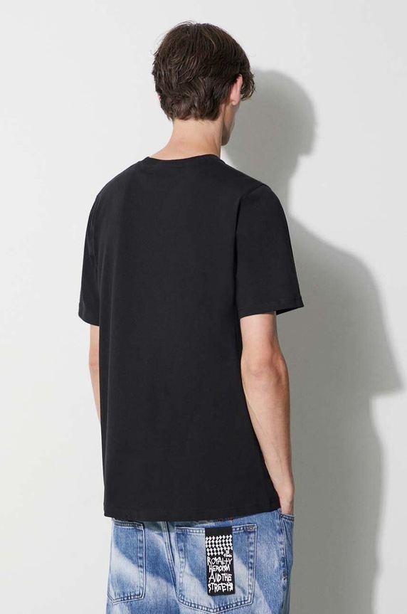 Одежда Хлопковая футболка Wood Wood Essential sami classic t-shirt 20005711.2491 чёрный