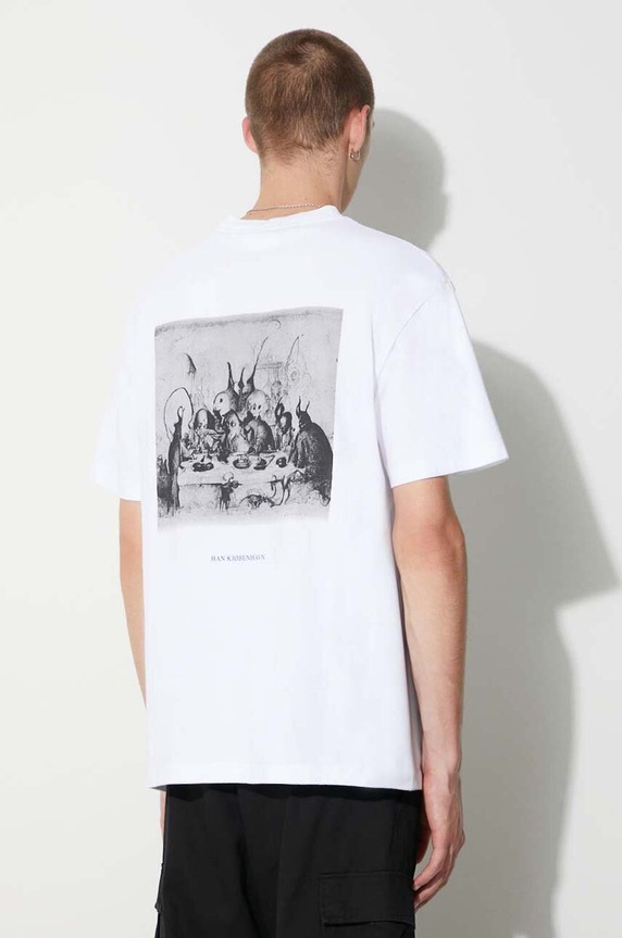 Clothing Han Kjøbenhavn cotton t-shirt M.133017 white
