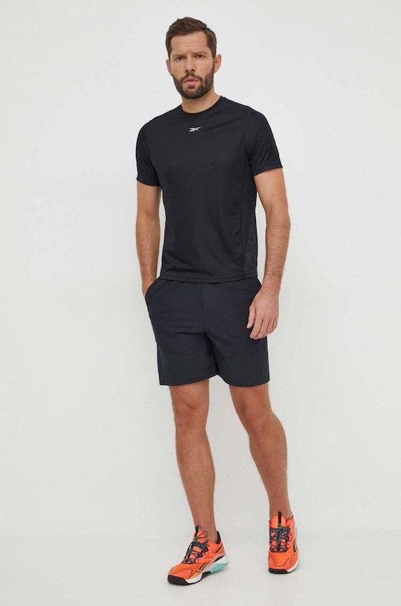 Reebok futós póló 100070571 fekete AW24