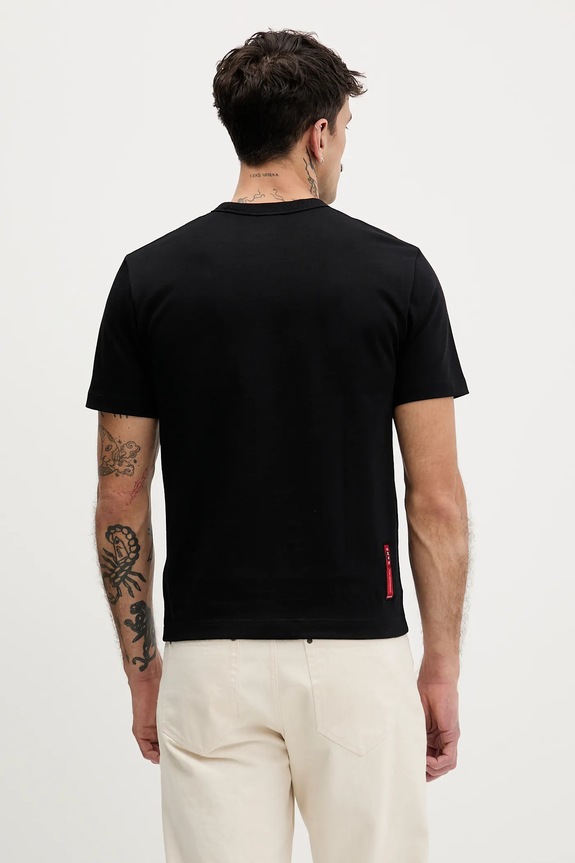 Дрехи Памучна тениска Evisu Brocade Patch Pocket 2EAHTM3TS7085XXCT черен