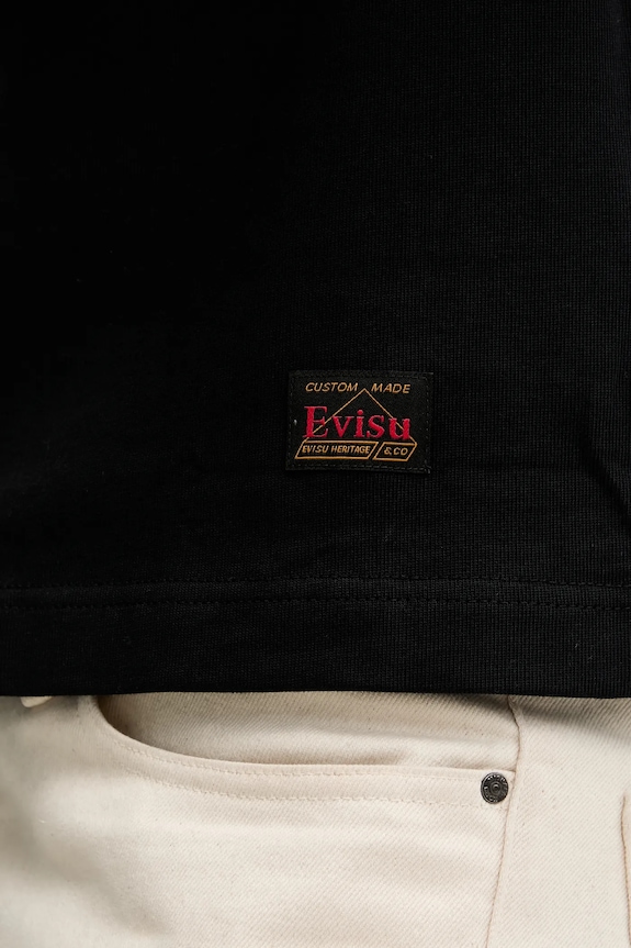 Памучна тениска Evisu Brocade Patch Pocket 2EAHTM3TS7085XXCT