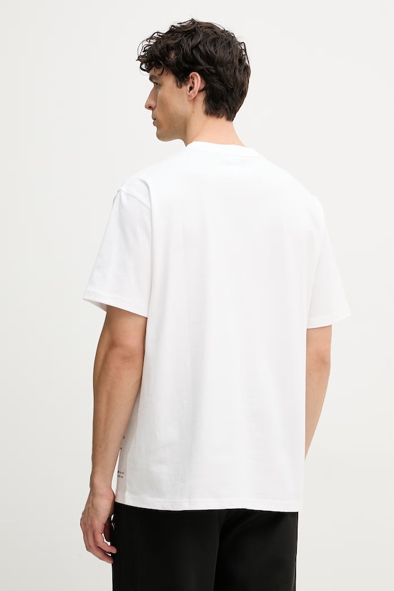 Odzież Puma T-shirt męski bawełniany PUMA x PLEASURES Typo Tee 620878 biały