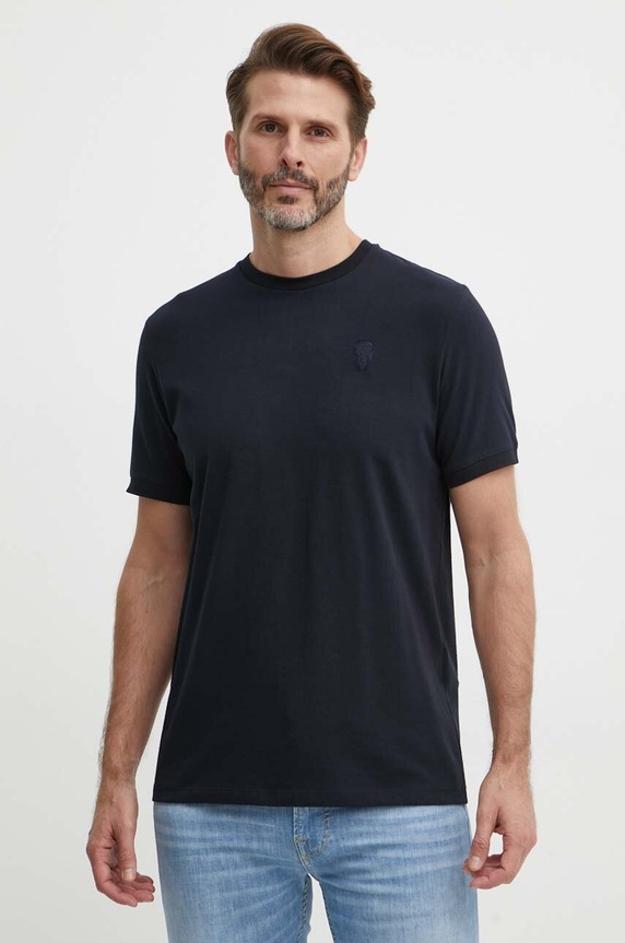 Karl Lagerfeld t-shirt granatowy 542221.755055