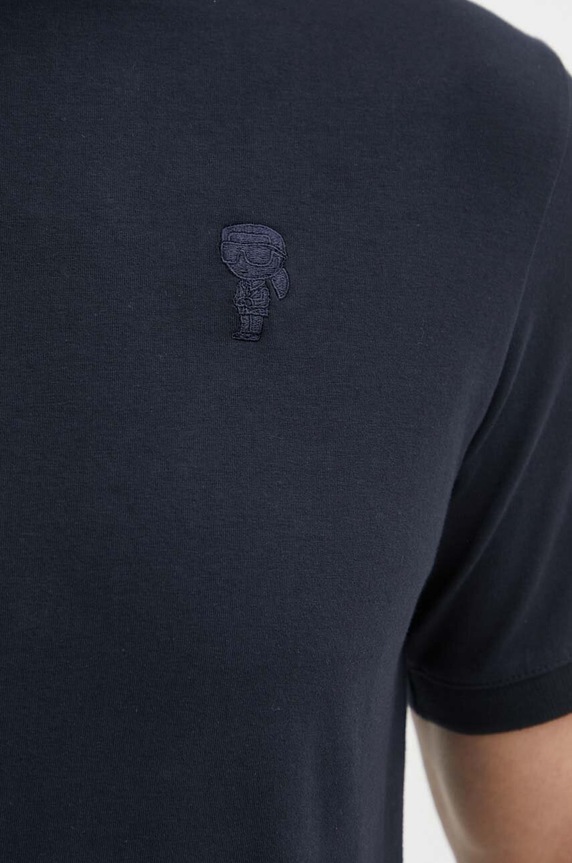 Karl Lagerfeld t-shirt 542221.755055 granatowy