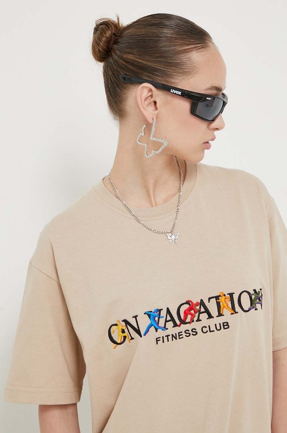 Βαμβακερό μπλουζάκι On Vacation OVC.T117