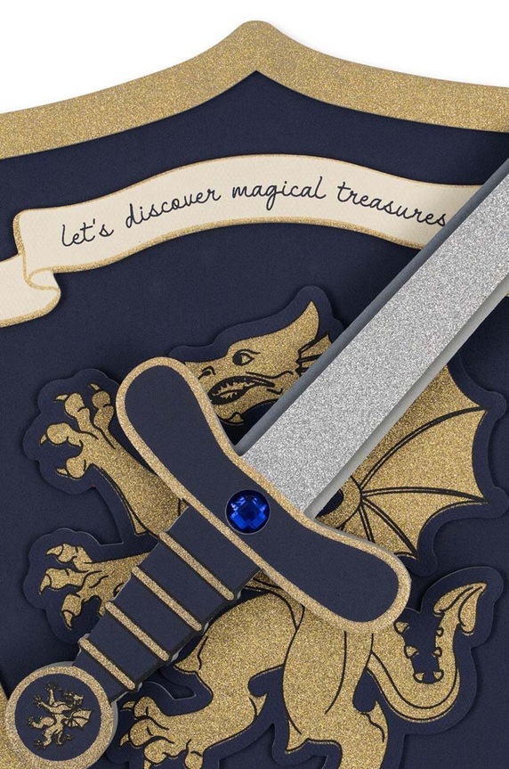 Konges Sløjd kostium dziecięcy KNIGHT SWORD AND SHIELD KS101505 granatowy