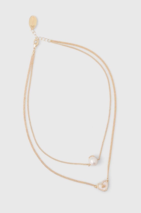 Karl Lagerfeld naszyjnik kamień naturalny złoty 245W3935