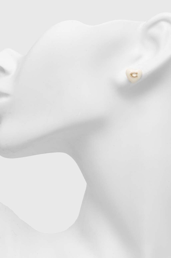 Dodatki Uhani Coach 479226GLD100 bela