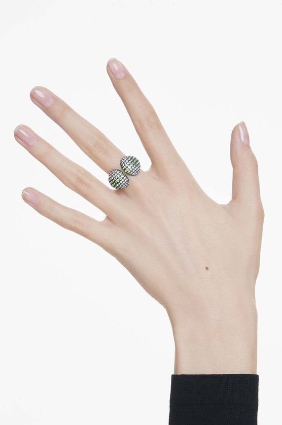 Prsteň Swarovski SUBLIMA 5692119 zelená AW24
