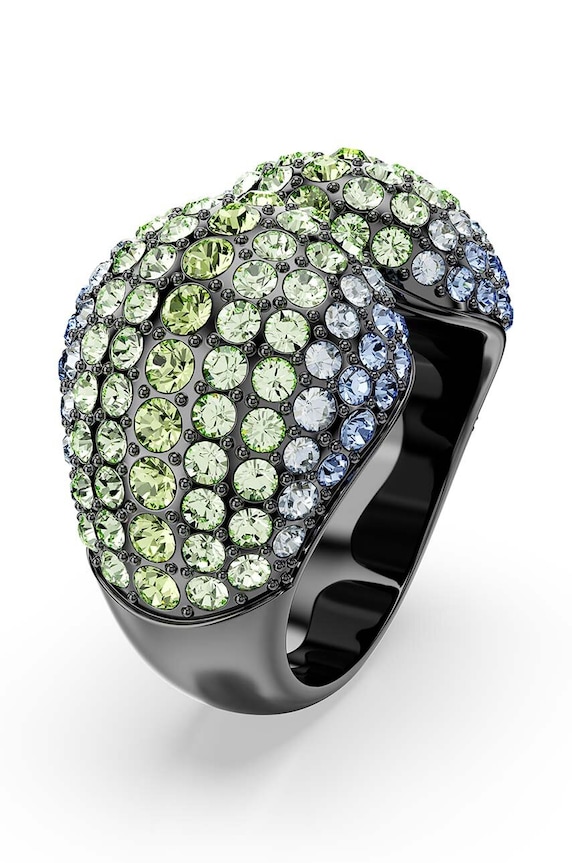 Prsteň Swarovski SUBLIMA 5700927 zelená AW24