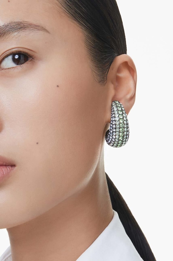 Akcesoria Swarovski klipsy SUBLIMA 5692111 zielony