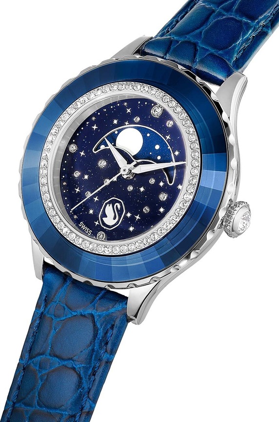 Accesorii Swarovski ceas OCTEA MOON 5677494 bleumarin