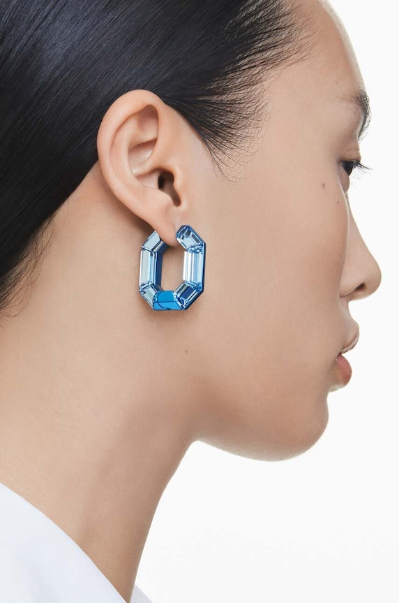 Náušnice Swarovski LUCENT 5696038 modrá AW24