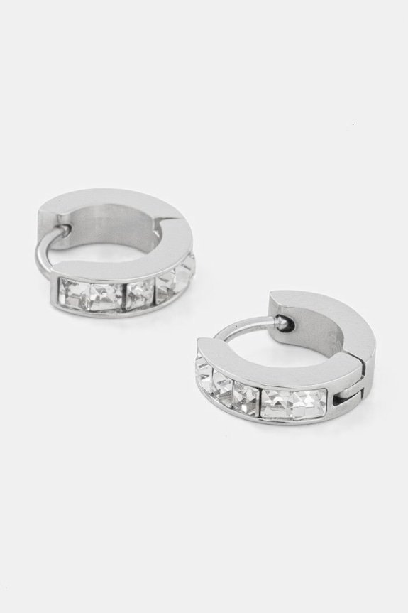 Guess kolczyki damskie ze stali chirurgicznej JUBE03.134JW srebrny AA00
