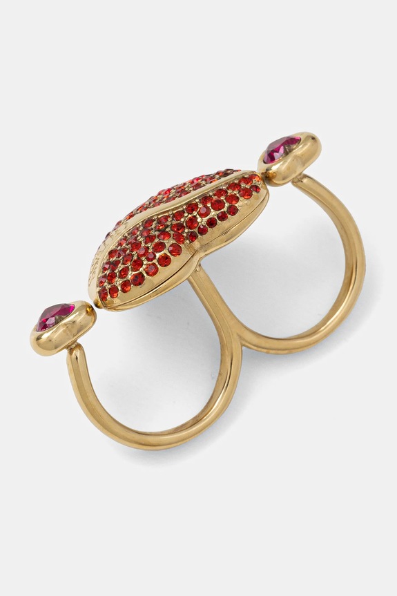 Akcesoria Guess pierścionek JUBR04.485JW złoty