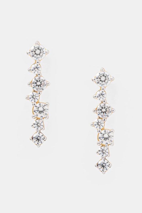 Guess kolczyki srebrne złoty JSBE04.490JW