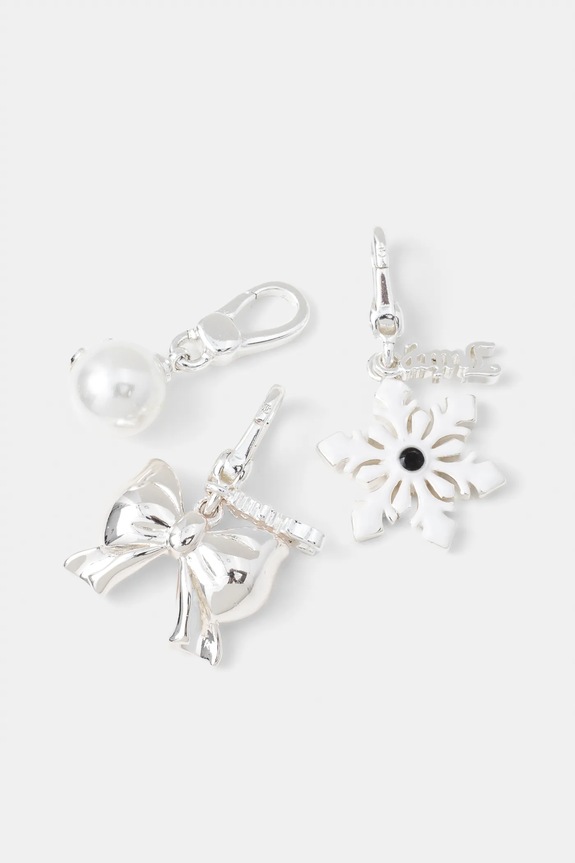 Charms Juicy Couture KAYLE CHRISTMAS CHARM SET 3-pak strieborná JCJCH222061.115