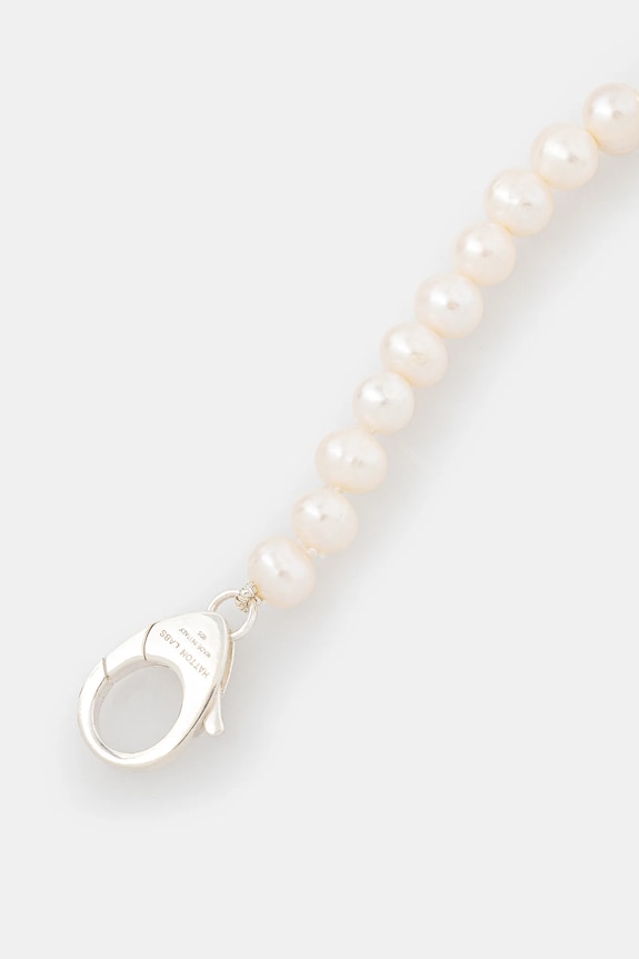 Браслет HATTON LABS Pearl Bracelet M HL.W4.502.01 серебрянный AW24