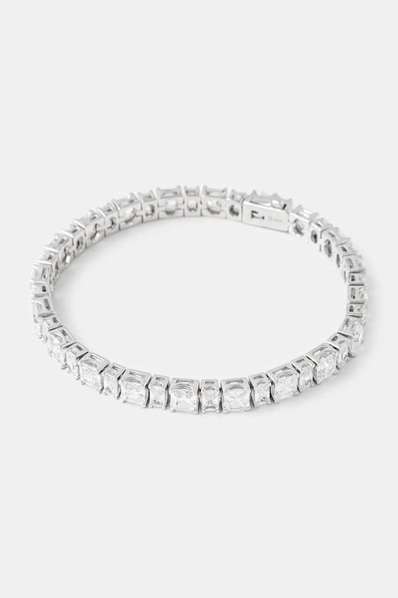HATTON LABS brățară de argint Puzzle Tennis Bracelet zirconiu cubic argintiu HL.W4.854.01