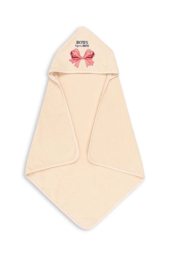 Konges Sløjd ręcznik bawełniany niemowlęcy TERRY TOWEL GOTS beżowy KS101708.G