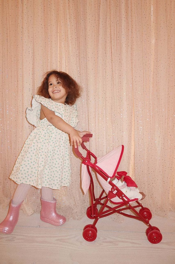 Konges Sløjd wózek dla lalek ZOE LULU DOLL STROLLER KS101828 różowy