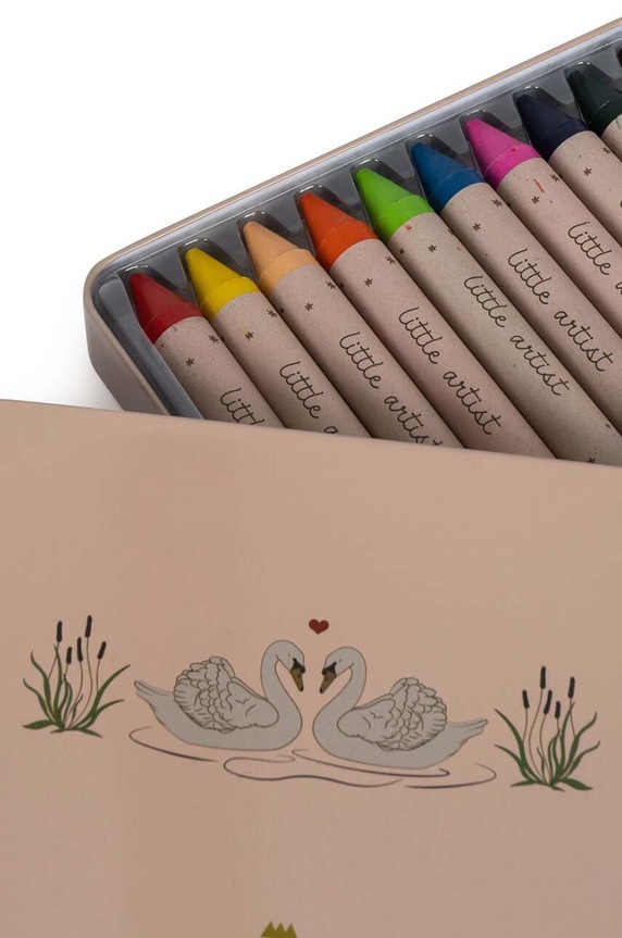 Voskové pastelky Konges Sløjd CRAYONS BEES WAX 10 PCS 10-pack KS101468 béžová AA00