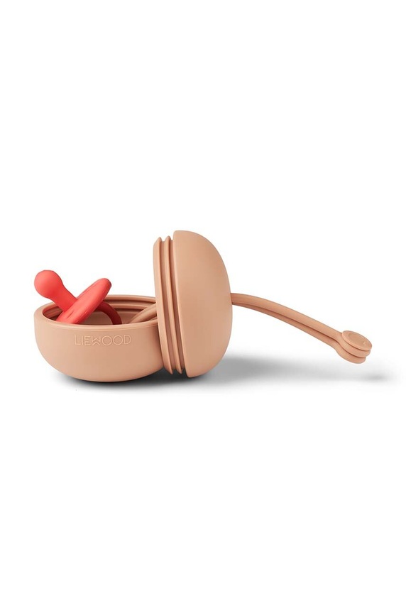 Puzdro na detský cumlík Liewood Philip Pacifier Box oranžová LW14267.K