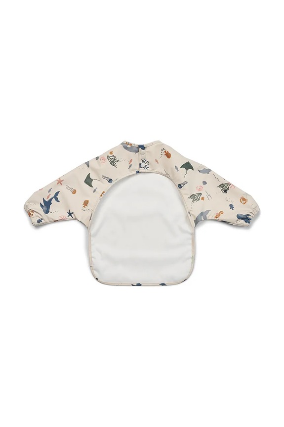 Liewood Bavețică copii Merle Printed Cape Bib LW14782 bej AA00