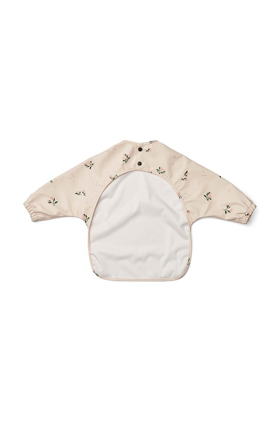 Chłopiec Liewood śliniak dziecięcy Merle Printed Cape Bib LW14782 beżowy