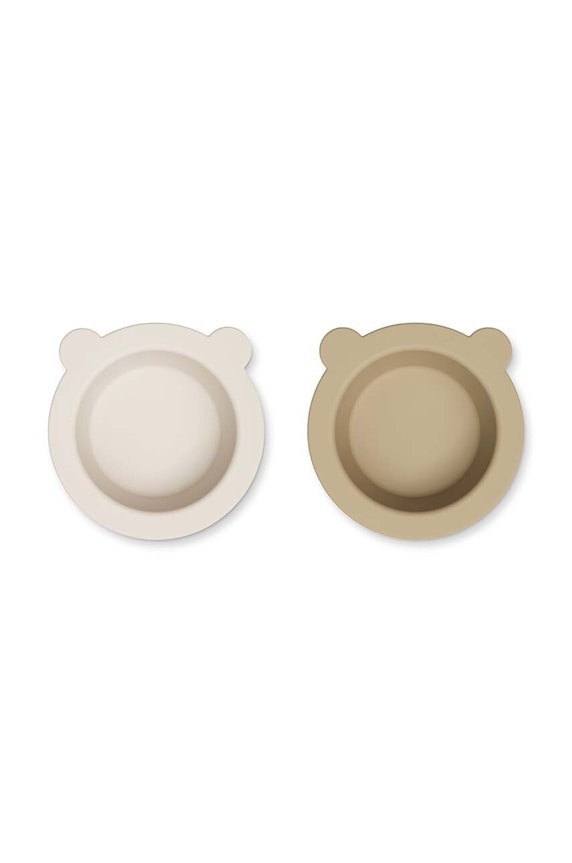 Komplet skledic Liewood Peony Suction Bowl 2-pack 2-pack bež LW15103
