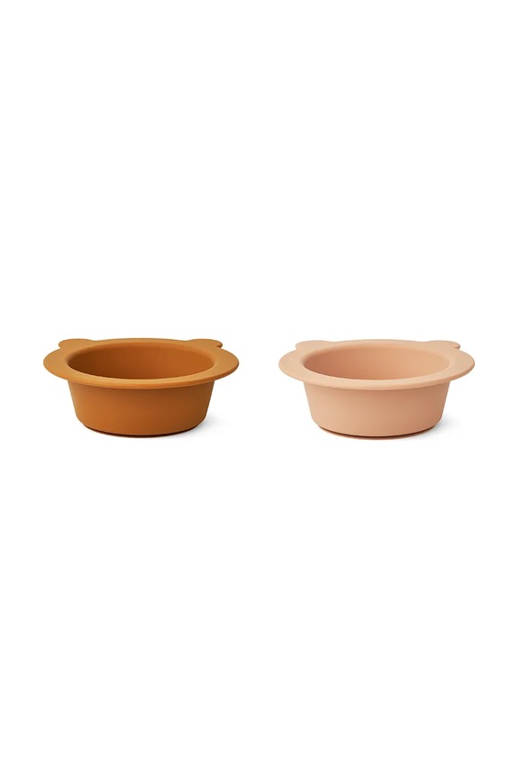 Sada misiek Liewood Peony Suction Bowl 2-pak 2-pak oranžová LW15103
