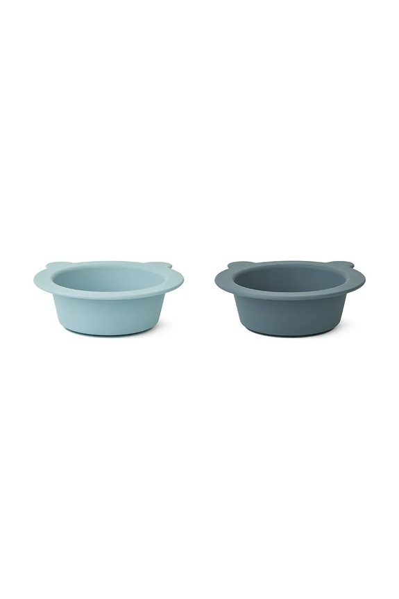 Sada misiek Liewood Peony Suction Bowl 2-pak modrá LW15103