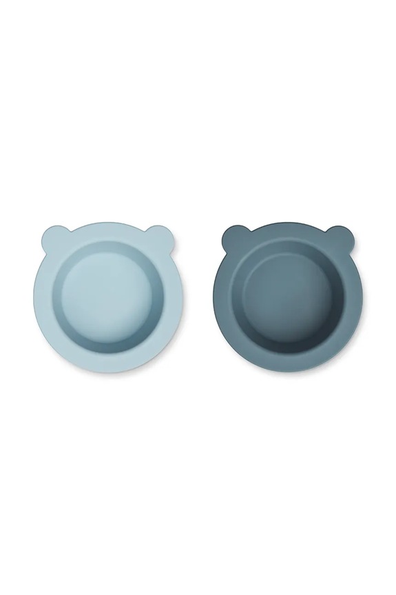 Sada misiek Liewood Peony Suction Bowl 2-pak LW15103 modrá AA00