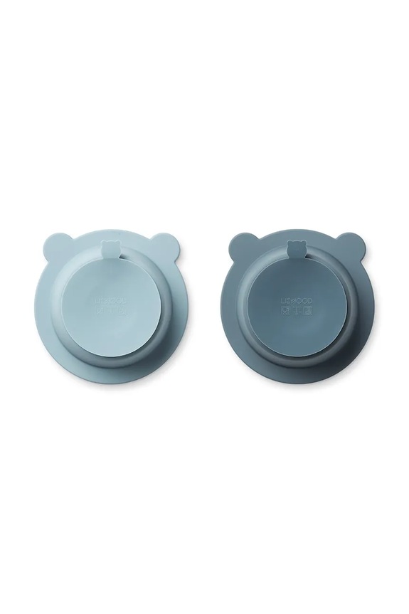 Chlapec Sada misiek Liewood Peony Suction Bowl 2-pak LW15103 modrá