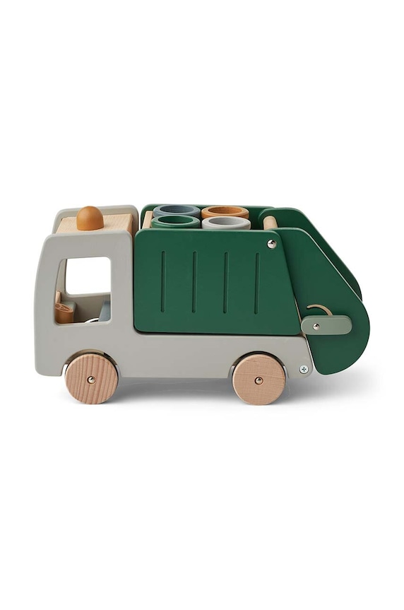 Chlapec Drevená hračka pre deti Liewood Irina Recycling Truck LW19339 zelená