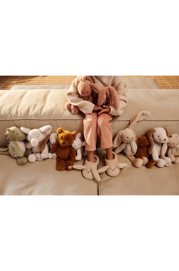 Liewood przytulanka niemowlęca Berto Rabbit Teddy różowy LW19386