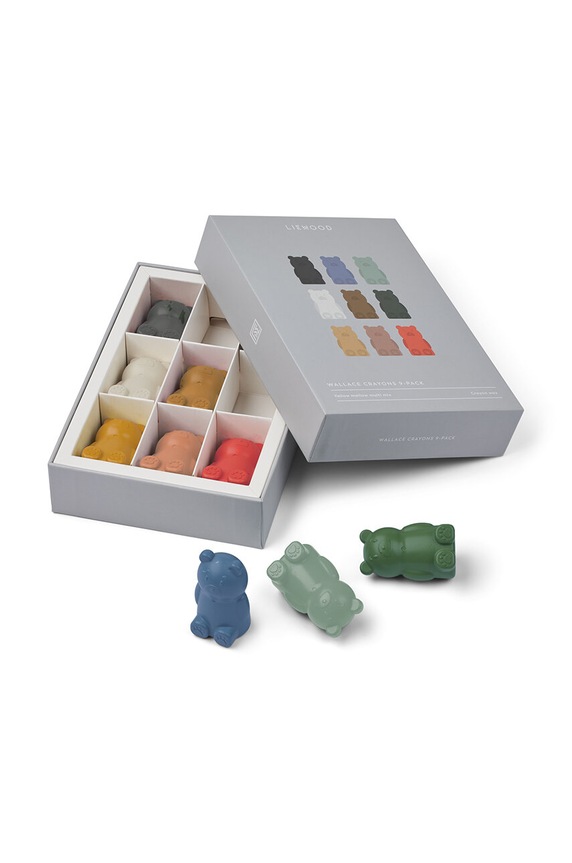 Pastelky Liewood Wallace Crayons 9-Pack 9-pak LW19859 viacfarebná AW24