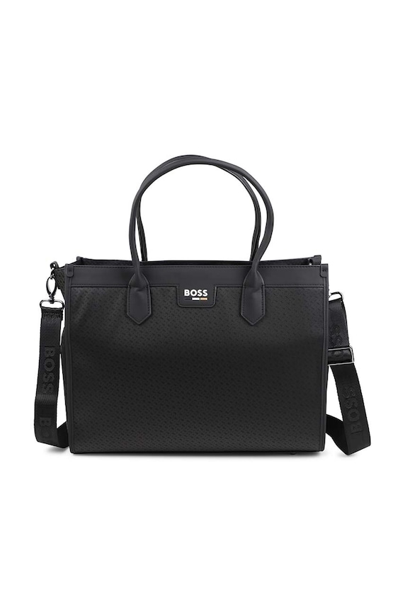 Băieți BOSS geantă cărucior J51556. negru