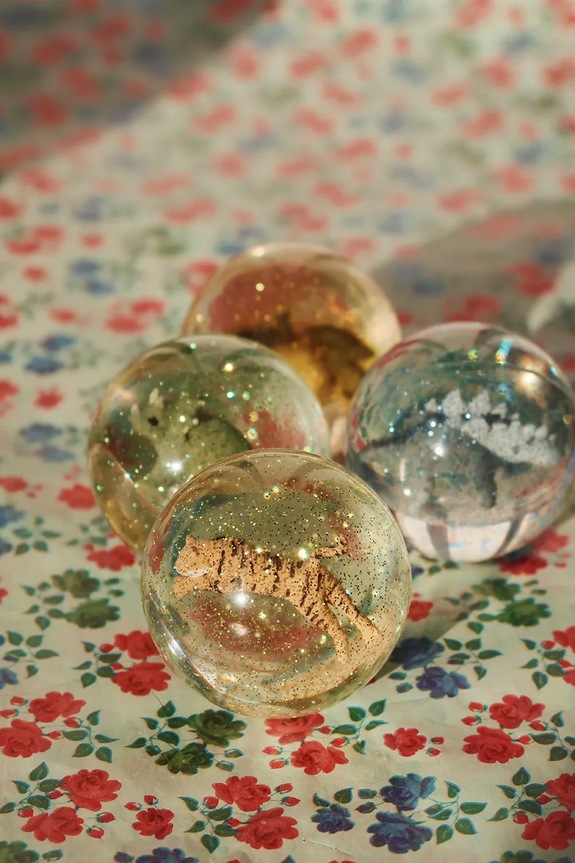 Κοριτσίστικα Μπάλες από καουτσούκ Konges Sløjd BOUNCING BALL SETS 2-pack KS101903 κίτρινο