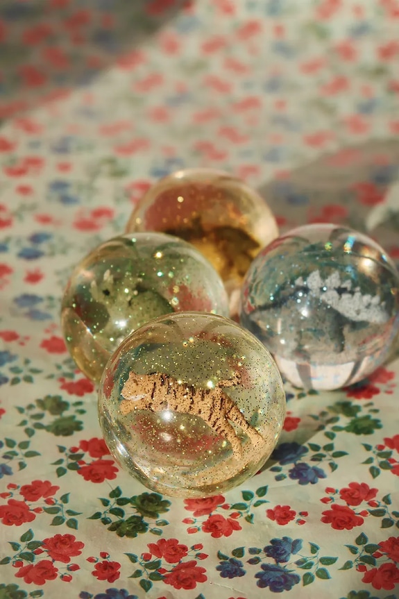 Κοριτσίστικα Μπάλες από καουτσούκ Konges Sløjd BOUNCING BALL SETS 2-pack KS101903 κίτρινο