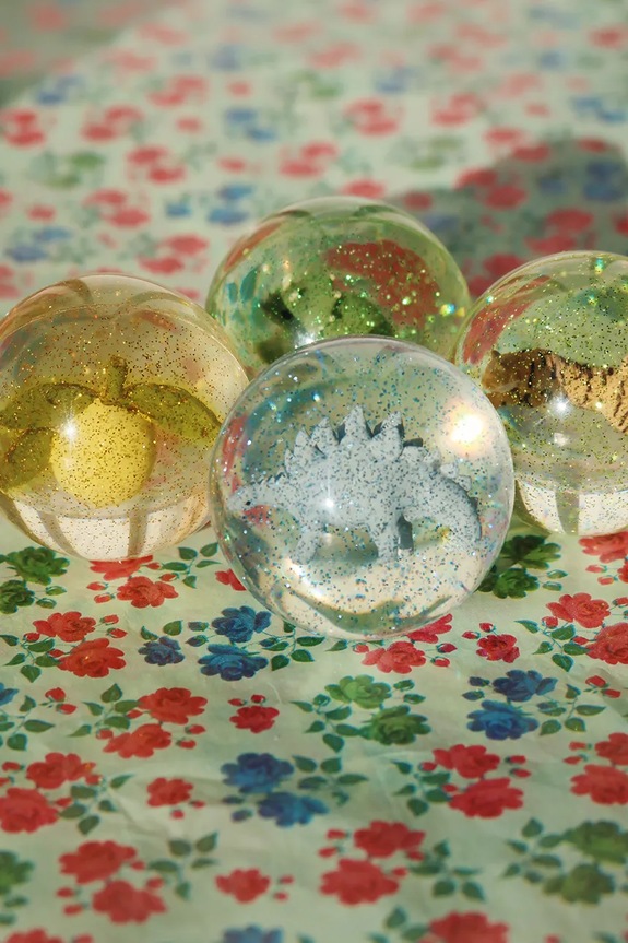 Μπάλες από καουτσούκ Konges Sløjd BOUNCING BALL SETS 2-pack κίτρινο KS101903