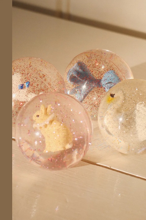 Μπάλες από καουτσούκ Konges Sløjd BOUNCING BALL SETS 2-pack μπλε KS101903