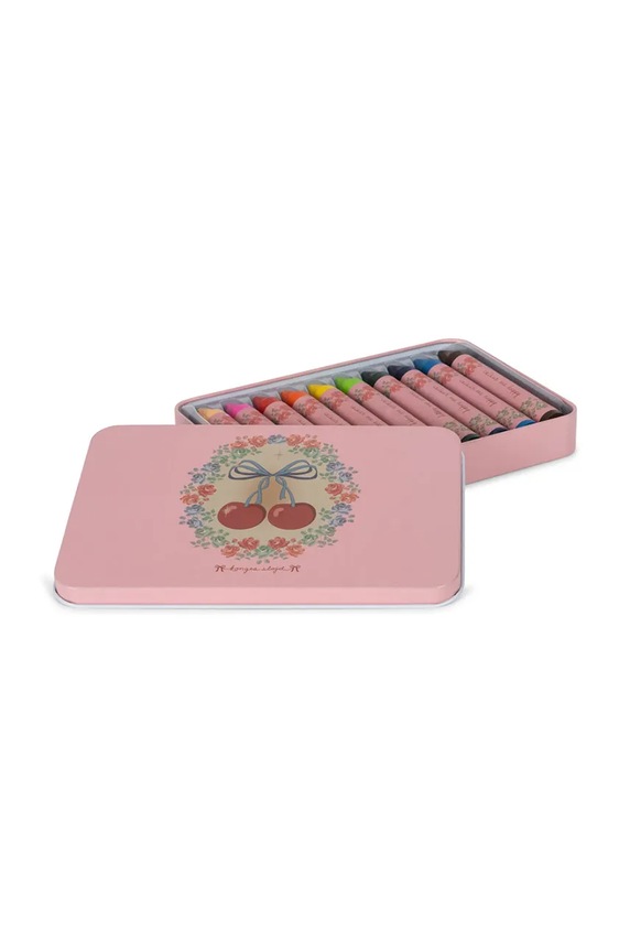 Κηρομπογιές Konges Sløjd CRAYONS BEES WAX 10 PCS 10-pack KS101939 ροζ AW24